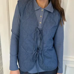 A VIEW Kamma Waistcoat Denim Blue