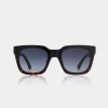 A.KJAERBEDE Nancy Black Demi Tortoise
