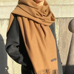 AND COPENHAGEN Cashmere Tørklæde Cognac