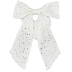 BECK SÖNDERGAARD Angela Bow Scrunchie Birch White
