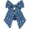 BECK SÖNDERGAARD Angela Denim Bow Scrunchie Coronet Blue