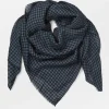 BECK SÖNDERGAARD Gingham Big Woo Scarf Classic Navy