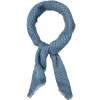BECK SÖNDERGAARD Gingham Wica Scarf Coronet Blue