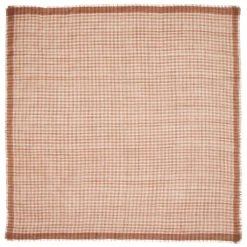 BECK SÖNDERGAARD Gingham Wica Scarf Mocha Brown