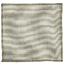 BECK SÖNDERGAARD Gingham Wica Scarf Dusty Olive