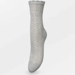 BECK SÖNDERGAARD Leofa Cotta Sock Light Grey