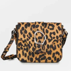 BECK SÖNDERGAARD Leopa Leather Iris Bucket Bag Black