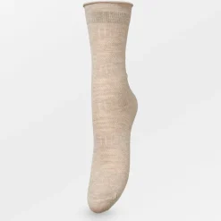BECK SÖNDERGAARD Lucretia Wola Sock Dark Beige Melange