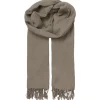 BECK SÖNDERGAARD Solid Ilona Scarf Fossil Brown