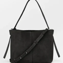 BECK SÖNDERGAARD Suede Fraya Small Bag Black