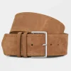 BECK SÖNDERGAARD Suede Veg Willa Belt Hazel Brown