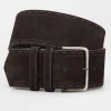 BECK SÖNDERGAARD Suede Veg Willa Belt Chocolate