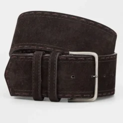 BECK SÖNDERGAARD Suede Veg Willa Belt Chocolate