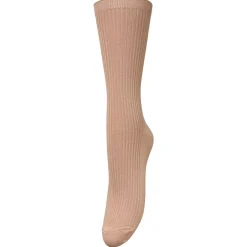 BECK SÖNDERGAARD Telma Solid Sock Praline Brown