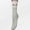 BECK SÖNDERGAARD Thalia Cotta Sock Gray Blue