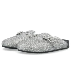 BIANCO MEDINA Sand Mule Simili Stones Silver