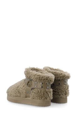 BIANCO MEDINA Varm Flatform Ankel Boot Taupe