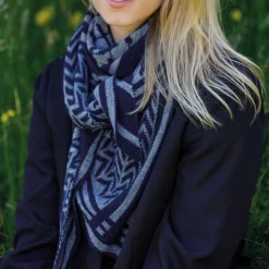 BLACK COLOUR Bcbex Triangle Scarf Navy