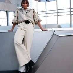 BLACK COLOUR Bcbox Pant Off White