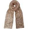 BLACK COLOUR Bcglam Slim Scarf Gold