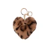 BLACK COLOUR Bcheart Soft Keyhanger Brown Leo