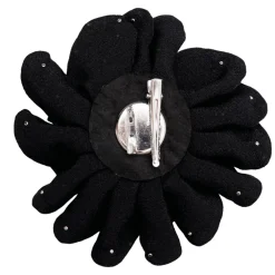 BLACK COLOUR Bckimmi Mega Flower Broche Sort