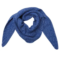 BLACK COLOUR Bckitty Triangle Scarf Blue