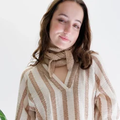 BLACK COLOUR Bckitty Triangle Scarf Latte