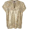 BLACK COLOUR Bcluna Andrea S/S Top Golden Sand