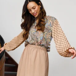 BLACK COLOUR Bcluna Blouse Paradise Sky Mix