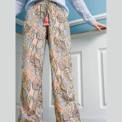 BLACK COLOUR Bcluna Straight Pant Paradise Sky Mix