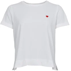BLACK COLOUR Bcmay Heart Tee Off White