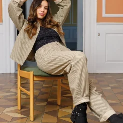 BLACK COLOUR Bcross Striped Jeans Olive Stripe