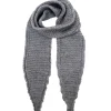 BLACK COLOUR Bcsally Snitted Mini Scarf Grey