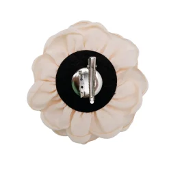 BLACK COLOUR Bcvilla Mega Flower Broch Creme