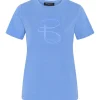 BRUUNS BAZAAR Alnus Ruba Tee Cornflower Blue