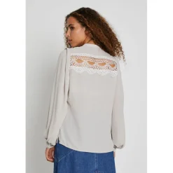 BRUUNS BAZAAR Camilla Abenas Shirt Silver Cloud