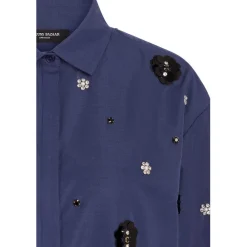 BRUUNS BAZAAR Chrisoula Beia Shirt Dark Blue