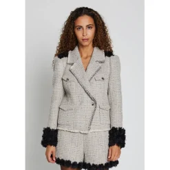 BRUUNS BAZAAR Fumewort Nadinus Shorts Grey Check