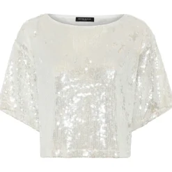 BRUUNS BAZAAR Mossrose Ginia Blouse Hvid Sølv