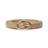 BY MALENE BIRGER Katin Leather Belt Beige