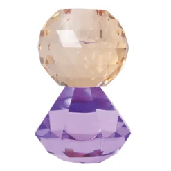 C'EST BON Lysestage 301.960.98 Brun/Violet 10 x 6 cm.