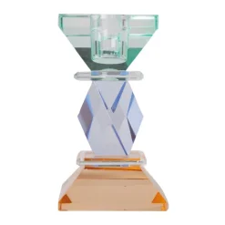 C'EST BON Lysestage 301.984.91 Mint/violet/oliven 12x6x6 cm.