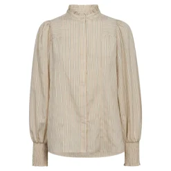 CO' COUTURE Malia Stripe Petra Shirt Bone