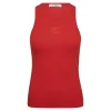CO' COUTURE Sahara Embroidery Tank Top Red