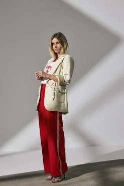 CO' COUTURE Siara Oversize Sporty Tee Red