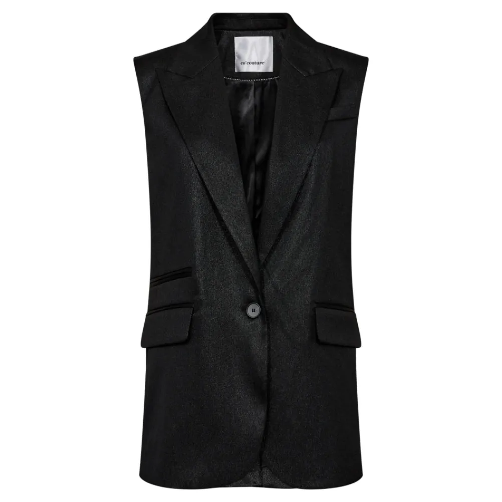 CO' COUTURE Venus Single Oversize Vest Sort