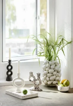 COZY LIVING Candle Holder White