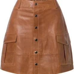 DEPECHE Dawn Skirt Vintage Cognac
