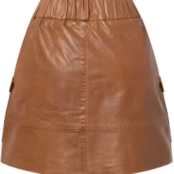 DEPECHE Dawn Skirt Vintage Cognac